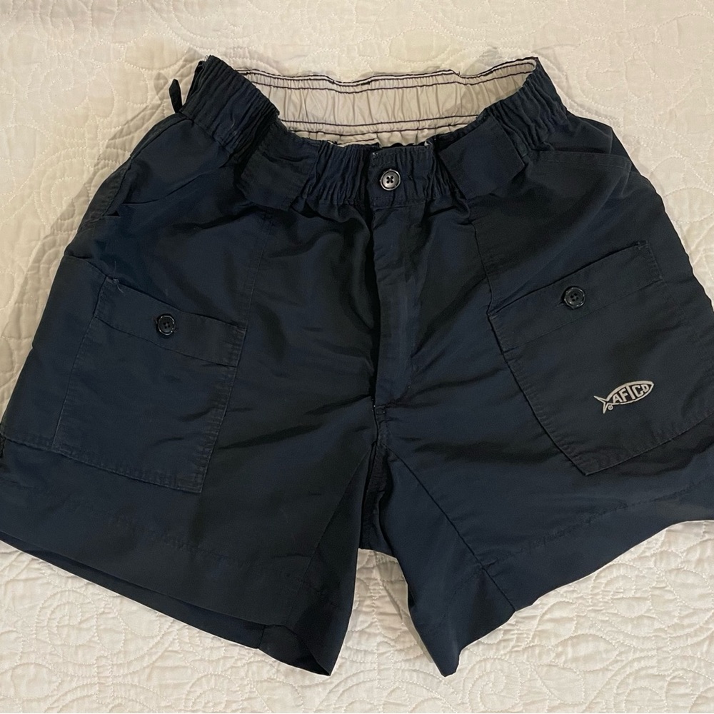 AFTCO Men's Black Cargo Shorts